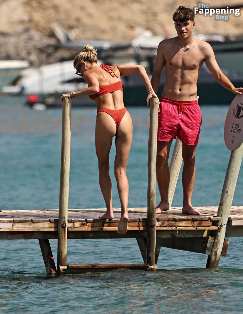 Sylvie Meis is Seen in a Red Bikini During Her Day at the Beach on Ibiza (16 Photos) - #3