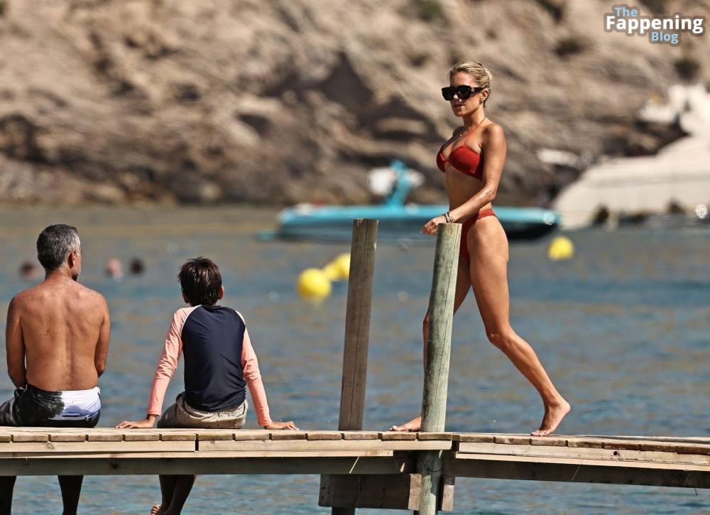 Sylvie Meis is Seen in a Red Bikini During Her Day at the Beach on Ibiza (16 Photos) - #11