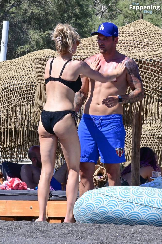 Katie McGlynn Stuns in a Black Bikini as She Hits the Beach in Santorini (29 Photos) - #16