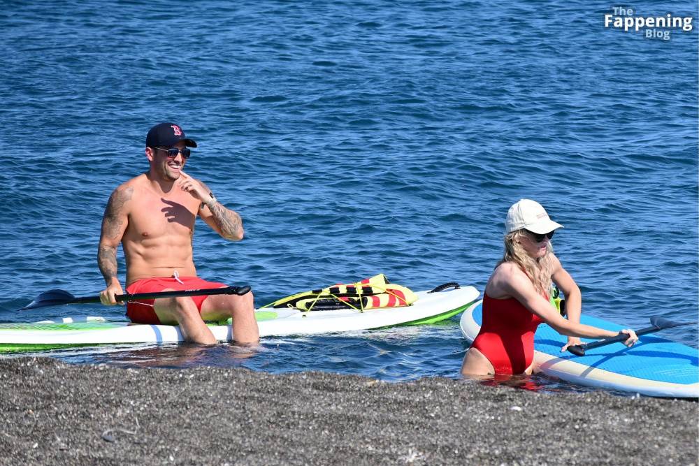 Katie McGlynn Stuns in a Red Bikini as She Hits the Beach in Greece with Ricky Raymen (32 Photos) - #13