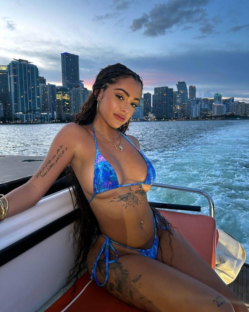 Malu Trevejo Sexy Bikini Boat Onlyfans Set Leaked - #1