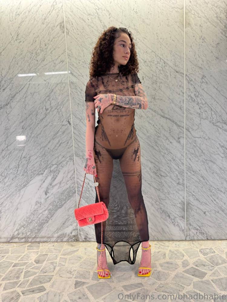 Bhad Bhabie Nude Sheer Topless Dress Onlyfans Set Leaked - #3