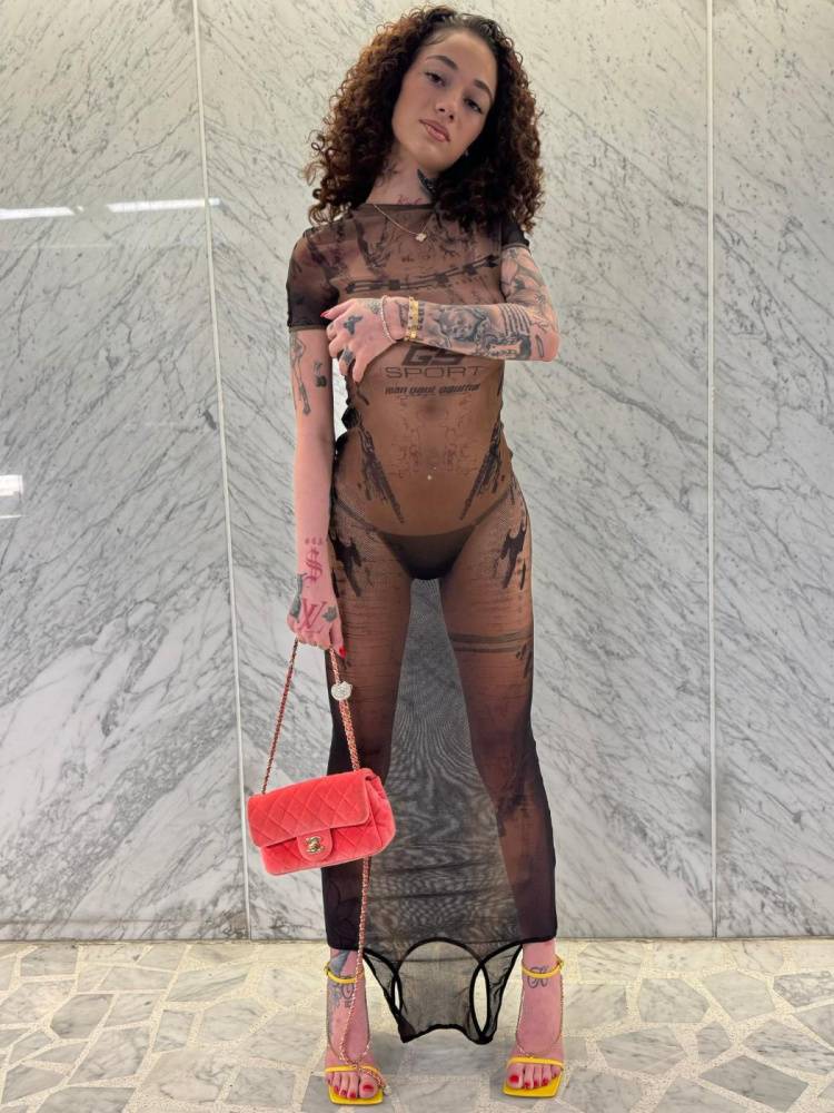 Bhad Bhabie Nude Sheer Topless Dress Onlyfans Set Leaked - #9