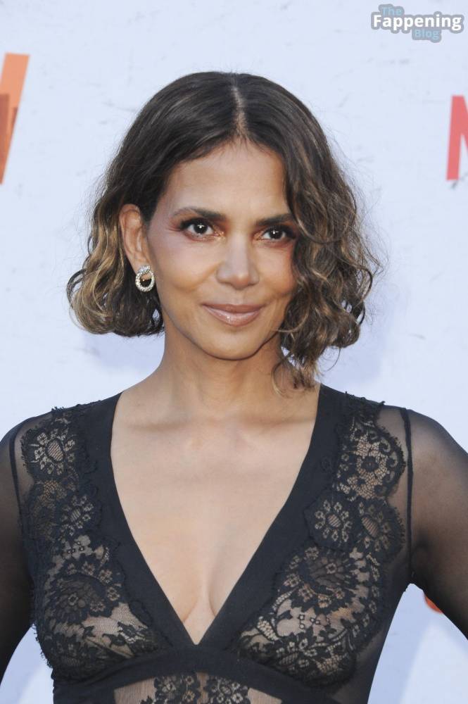 Halle Berry Looks Hot in a See-Through Lace Dress at the Premiere of “The Union” in LA (150 Photos) - #15