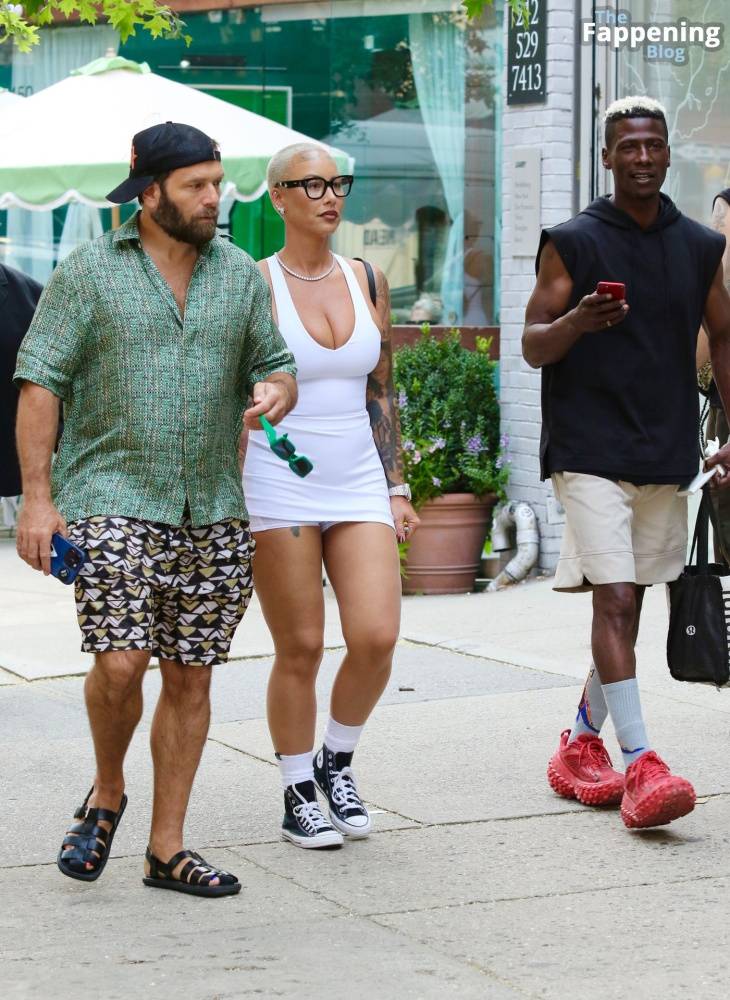 Amber Rose Turns Heads in a Revealing White Mini Dress During SoHo Outing (39 Photos) - #22