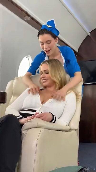 Lana Rhoades Mia Malkova Stewardess OnlyFans Video Leaked - #4