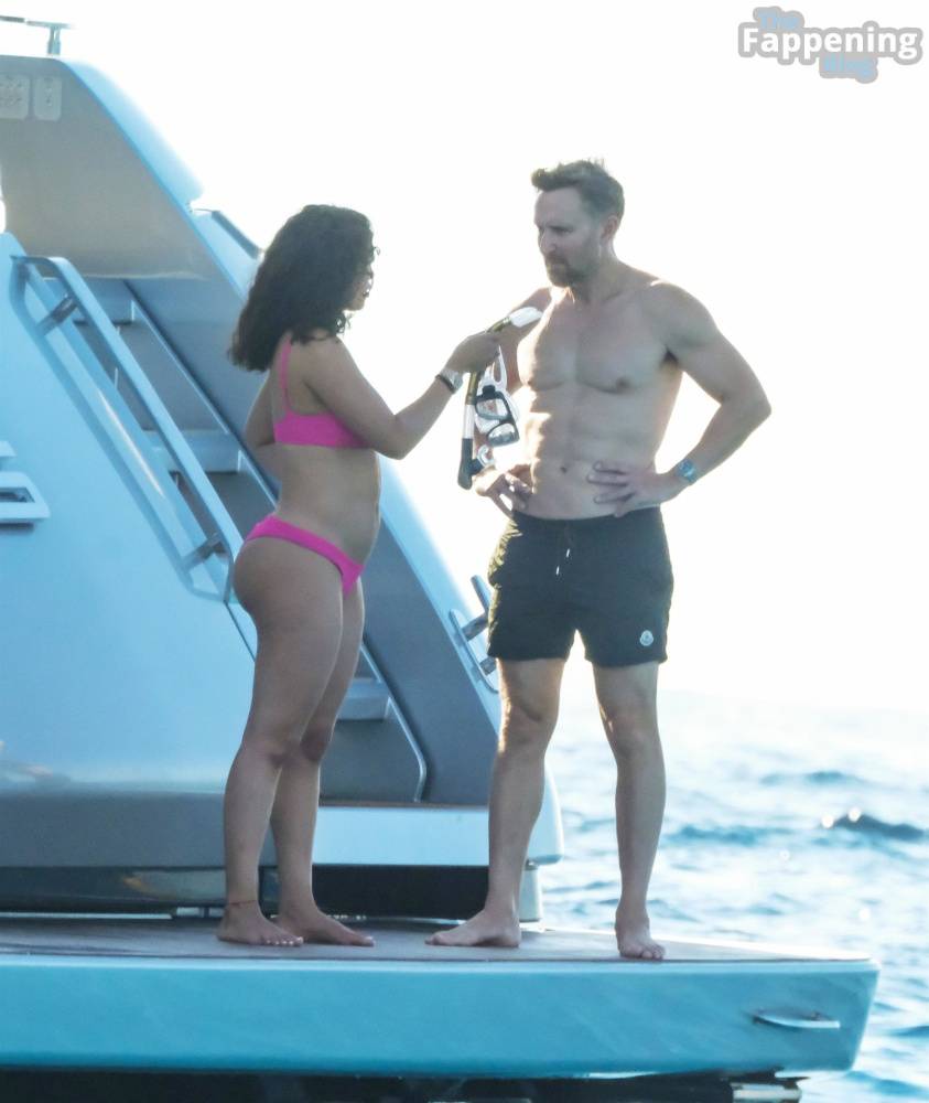 Jessica Ledon & David Guetta Get Up Close and Personal on a Yacht in Ibiza (45 Photos) - #3