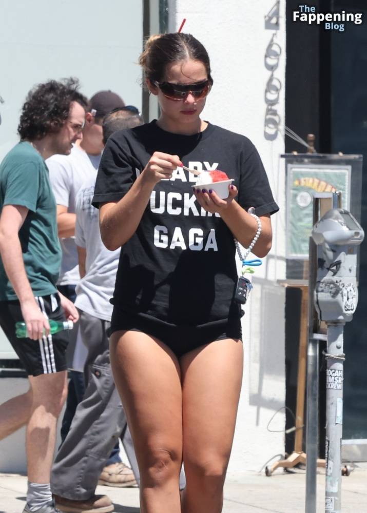 Addison Rae Rocks Bold “Lady Gaga” Tee and Red Heels in Los Angeles (27 Photos) - #24