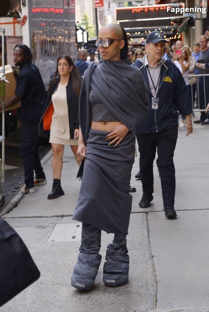 FKA Twigs is Spotted Braless as She Exits GMA3 in New York City (30 Photos) - #7