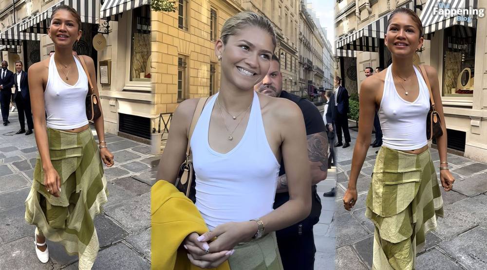 Zendaya Goes Bralessin Paris (30 Photos) - #8