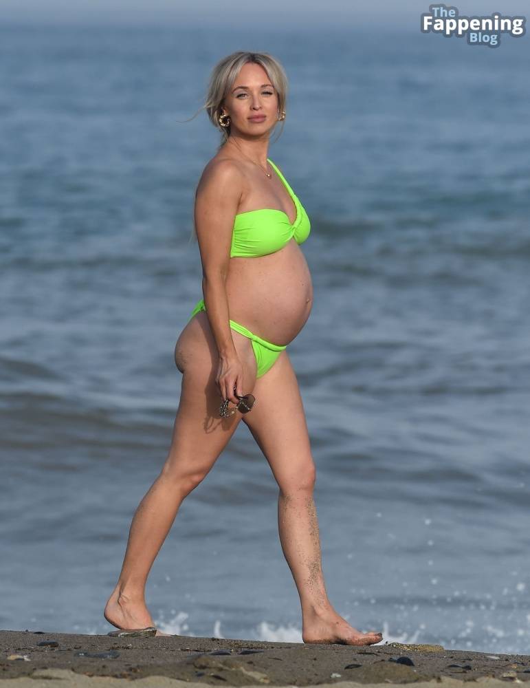 Jorgie Porter Shows Off Her Baby Bump Out on the Beach During Her Holiday in Spain (36 Photos) - #20