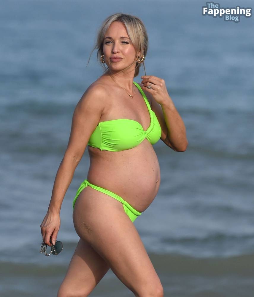 Jorgie Porter Shows Off Her Baby Bump Out on the Beach During Her Holiday in Spain (36 Photos) - #21