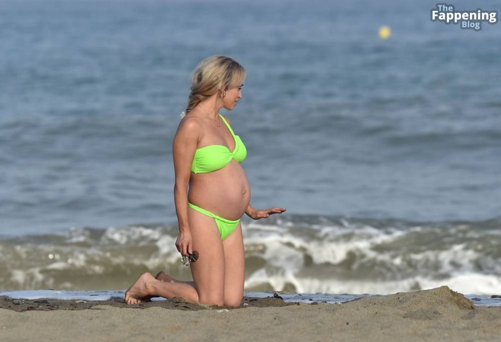 Jorgie Porter Shows Off Her Baby Bump Out on the Beach During Her Holiday in Spain (36 Photos) - #26