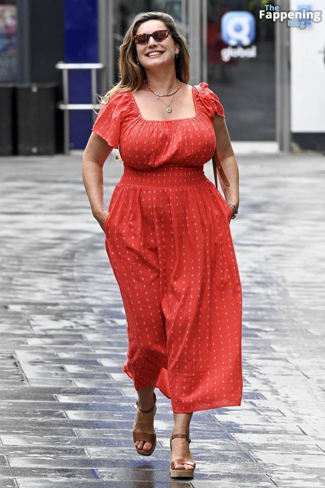 Kelly Brook Shows Off Her Assets in a Red Dress in London (34 Photos) - #11