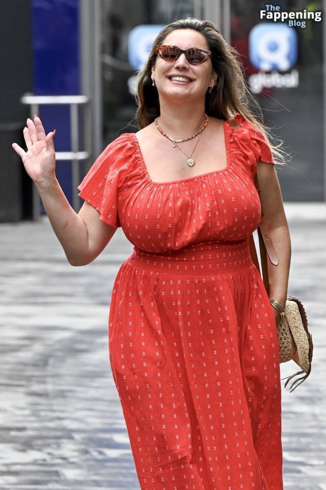 Kelly Brook Shows Off Her Assets in a Red Dress in London (34 Photos) - #21