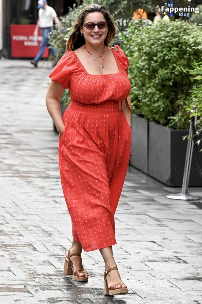 Kelly Brook Shows Off Her Assets in a Red Dress in London (34 Photos) - #20