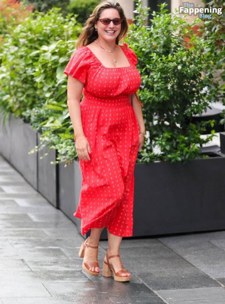 Kelly Brook Shows Off Her Assets in a Red Dress in London (34 Photos) - #3