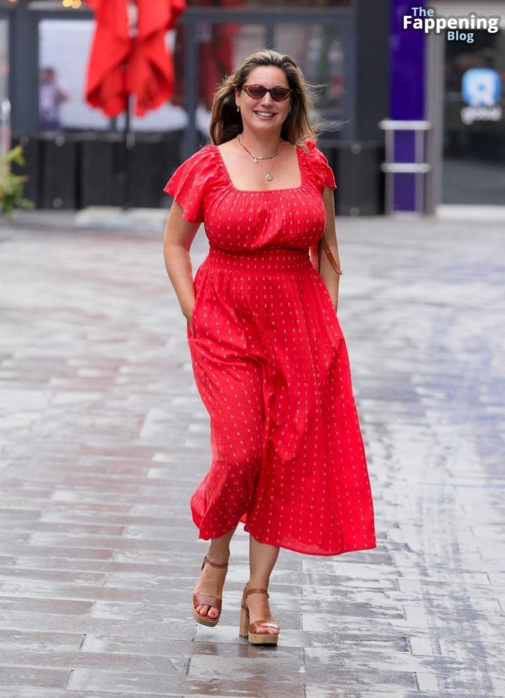 Kelly Brook Shows Off Her Assets in a Red Dress in London (34 Photos) - #30