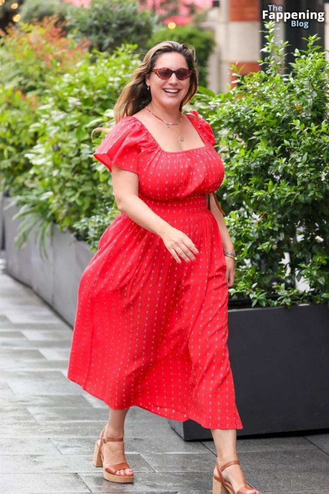 Kelly Brook Shows Off Her Assets in a Red Dress in London (34 Photos) - #28