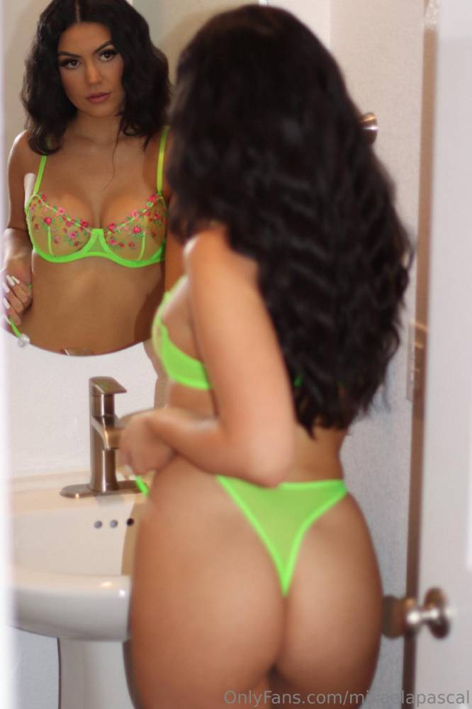 Mikaela Pascal Mirror Lingerie Ass Tease Onlyfans Set Leaked - #1