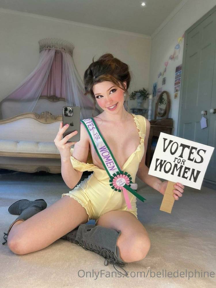 Belle Delphine Votes For Women Onlyfans Set Leaked - #main