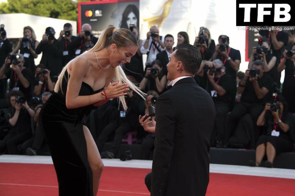Alessandro Basciano Proposes to Sophie Codegoni During 1CThe Son 1D Red Carpet at the 79th Venice International Film Festival - #main