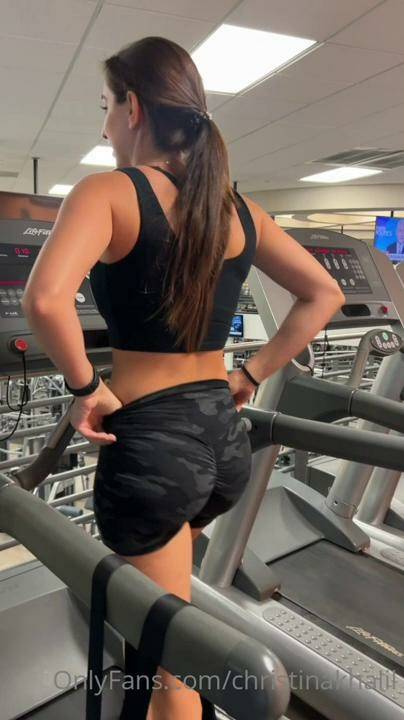 Christina Khalil Public Gym Shorts Strip Onlyfans Video Leaked - #main