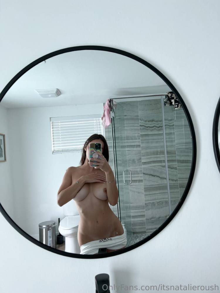 Natalie Roush Nipple Tease Bathroom Selfie Onlyfans Set Leaked - #main