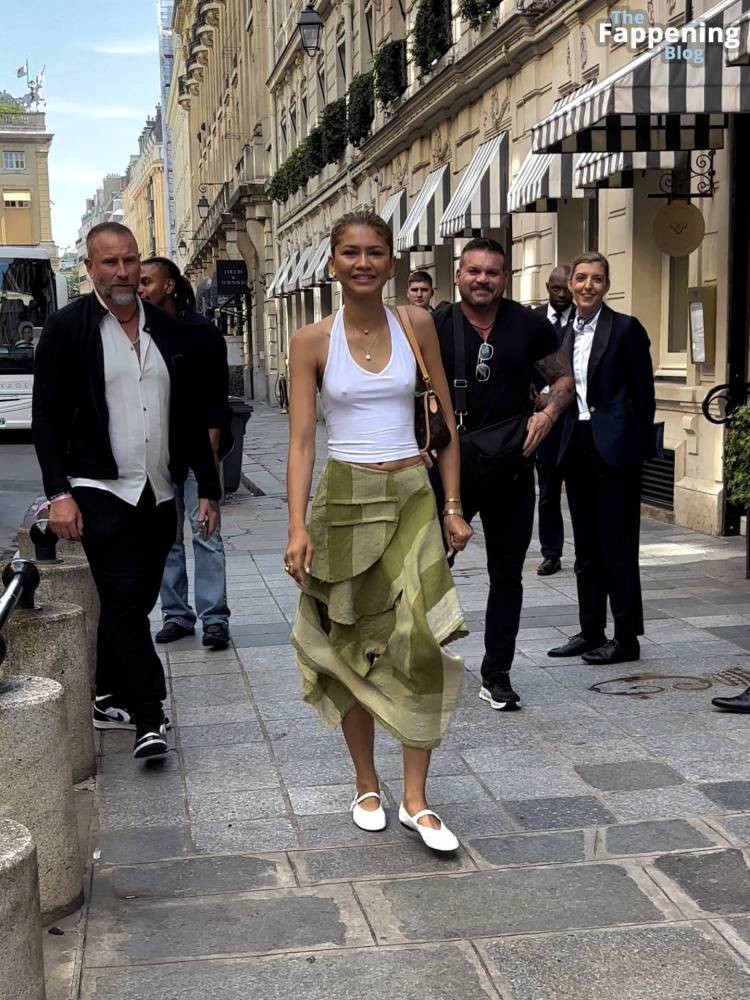 Zendaya Goes Bralessin Paris (30 Photos) - #main