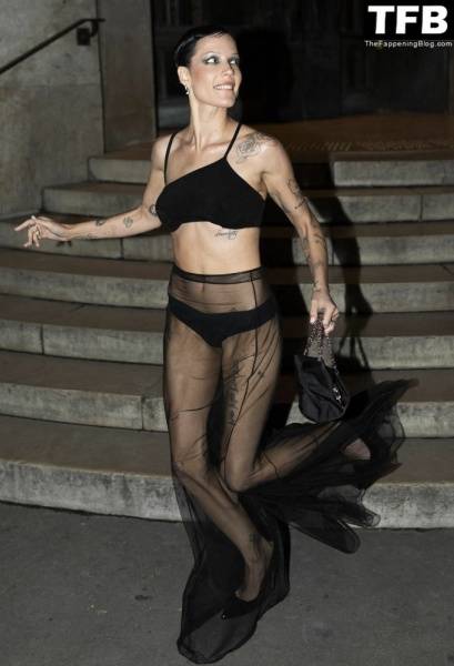 Halsey Looks Hot in a See-Through Dress at the Tiffany & Co Is Hosting Beyonce Party on modeladdicts.com