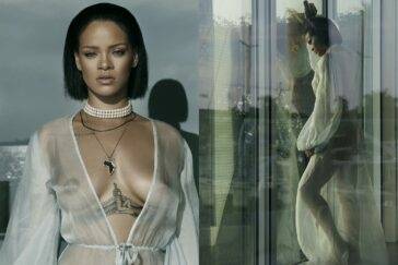 Rihanna Bikini Sheer Robe Nip Slip Photos Leaked - Barbados on modeladdicts.com