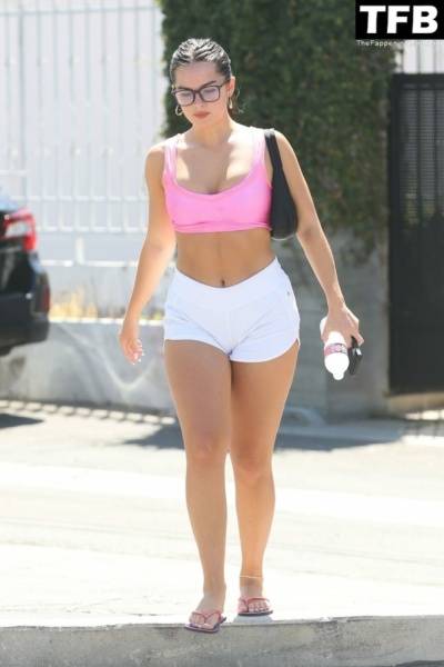 Addison Rae Looks Happy and Fit While Coming Out of a Pilates Class in WeHo on modeladdicts.com