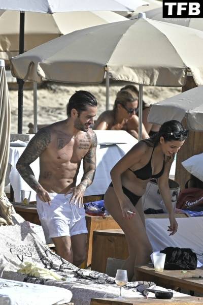 Rodri Fuertes Enjoys a Day with a Girl on the Beach in Ibiza on www.modeladdicts.com