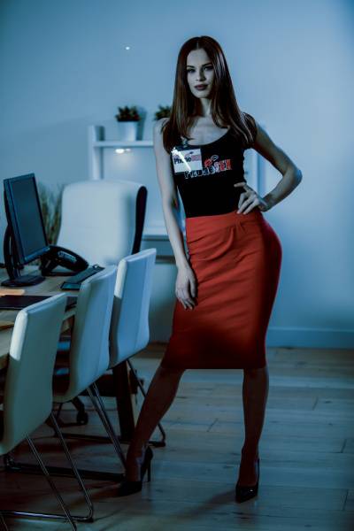 Skinny Brunette With Long Legs Gets Screwed In The Office photos (Xander Corvus, Jillian Janson) on modeladdicts.com
