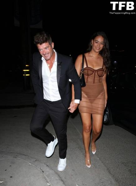 April Love Geary & Robin Thicke are One HOT Couple on modeladdicts.com
