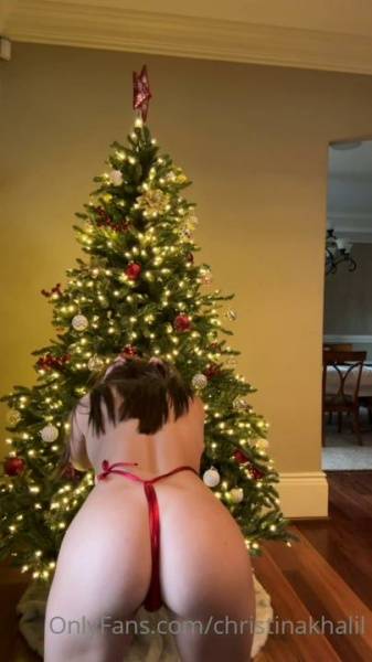 Christina Khalil Christmas Eve Slingkini Onlyfans Video Leaked on modeladdicts.com