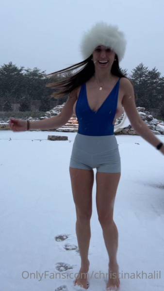 Christina Khalil Nipple Tease Snow Bodysuit Onlyfans Video Leaked - Usa on www.modeladdicts.com
