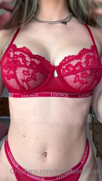 Natalie Roush Nude Red Lingerie Try On Onlyfans Video Leaked on modeladdicts.com