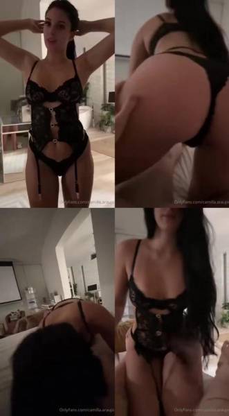 Camilla Araujo Lingerie POV Blowjob OnlyFans Video Leaked on modeladdicts.com